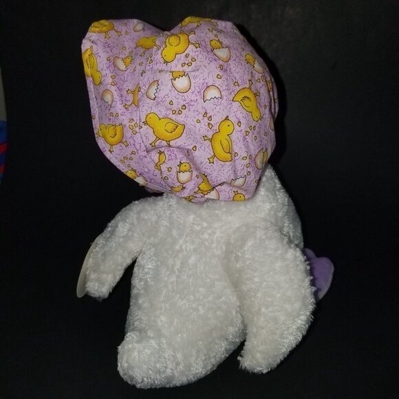NEW Chosun White Duck Plush Purple Yellow Hat Bonnet Stuffed Animal Toy Easter - Picture 7 of 10